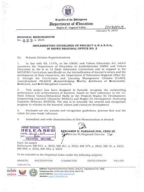 deped caraga regional memorandum|Regional Memoranda .